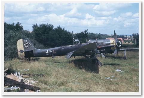 Surrendered Junkers Ju 87 D-5 Stuka at F�rth. (Richard Kill)