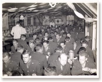 25-December, 1943 - Christmas dinner at Will Rogers Field, Oklahoma City. (Rhymer Myers)